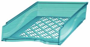 Briefkorb A4-C4, blau transparent, Außenmaß: B255 x T65 x H370,