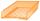 Briefkorb A4-C4, orange transparent, Außenmaß: B255 x T65 x H370,