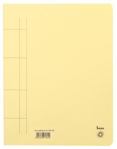 Schnellhefter, A4, 250g/m2, gelb kaufm. Heftung, für ca. 250 Blatt