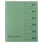 Ordnungsmappe, 6 Fächer, grün, A4, Mappe -...