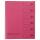 Ordnungsmappe, 6 Fächer, rosa, A4, Mappe - Karton 250 g/m2, mit