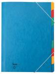 Ordnungsmappe, 9 Fächer, blau, A4, Chartreuse-Karton...