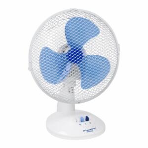 Tischventilator Durchmesser 27cm weiß, 30 Watt, 2 Geschwindigkeiten,