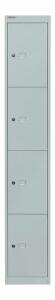 Garderobenschrank  hellgrau BISLEY CLK124645 4 Fächer