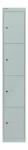 Garderobenschrank  hellgrau BISLEY CLK124645 4 Fächer