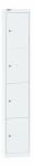 Garderobenschrank  weiß BISLEY CLK124696 4 Fächer