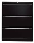 Hängeregistraturschrank, doppelbahnig, schwarz, 3...