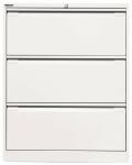 Hängeregistraturschrank, doppelbahnig, weiß, 3...