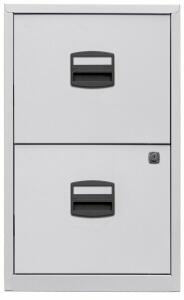 Hängeregistraturschrank 2 Schübe l.grau BISLEY PFA2645