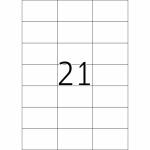 Etiketten, A4, 500 Blatt, 70x42,3mm 1 Packung = 10500...