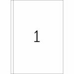 Etiketten, A4, 500 Blatt, 200x297mm 1 Packung = 500...