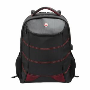 Laptop Rucksack 17" Snake Eye Gaming schwarz/rot, USB, 3 Fächer