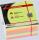 Büroring Haftnotiz Würfel FSC 75x75mm neon, 450 Blatt