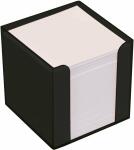 Büroring Zettelbox schwarz Kunststoff, 9x9x9cm,...