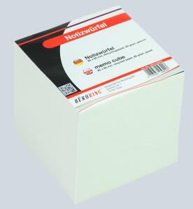 Büroring Notizklotz ca. 900 Blatt Recycling Papier, 85x85xmm, geleimt