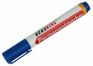 Büroring Permanentmarker, blau, Rundspitze 1,5-3mm