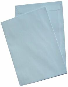 Versandtasche, FSC, C4, Haftklebung, weiß, 120g, it grauen Inneneindruck