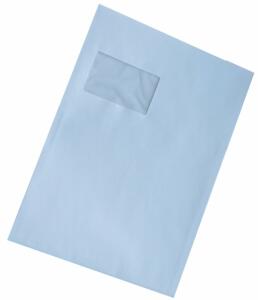 Versandtasche, C4, mit Fenster, Selbstklebend, weiß, 90g