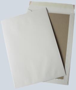 Versandtasche, B4, Papprückwand, Haftklebung, weiß 120g