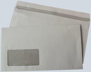 Büroring Kompaktbrief, Selbstklebend, weiß, mit Fenster, 125 x 229mm