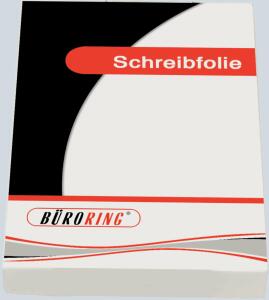 Büroring Schreibfolie, Standard A4, 100my, glasklar, transparent