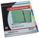 Büroring Karton Register A4 10-tlg. 5-farbig, 175g/qm