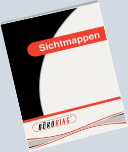 Büroring Aktenhüllen, glatt, transparent, Sichtmappe 120 my