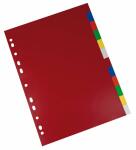 Büroring Register, A4, PP-Folie, 12-teilig, 2x6...