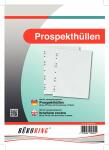 Büroring Prospekthülle A4 PP-Folie 80my genarbt...
