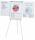 Büroring Flipchart ECO Standard grau, Schreibtafelfläche 106x74cm