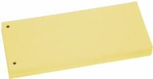 Trennstreifen gelb, Sondermaß 105x228cm, 190g/qm Karton, gelocht