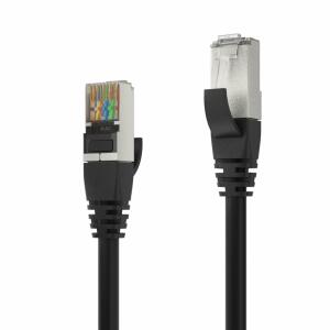 Patchkabel CAT 6A S/FTP, 2m, schwarz