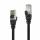 Patchkabel CAT 6A S/FTP, 2m, schwarz