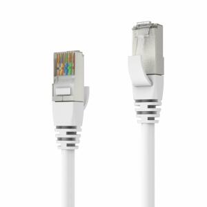 Patchkabel CAT 6A S/FTP, 0,5m, weiß