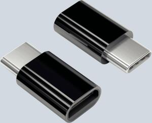 USB-C auf Micro USB Adapter, schwarz