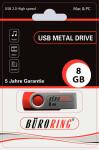 Speicherstick, USB 2.0 mit drehbarer Metall-Abdeckung