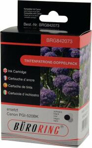 Dual Pack schwarz für Canon iP3600, iP4700, MP540, MP550,MP560