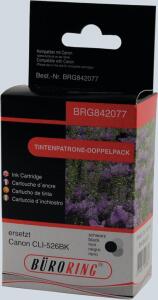 Dual Pack schwarz für Canon PIXMA iP4850, iP4950, MG5150, MG5250