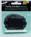Tafelfolien Etiketten mit Speckstein- stift, 3 Formen...