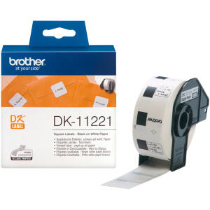 Qudratische Papier Etiketten 23x23mm weiss 1000 Etiketten