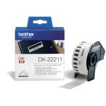 Brother DK-Endlosetiketten Film - 29 mm x 15,24 m, schwarz auf weiß
