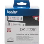 Brother DK-Endlosetiketten Papier - 62 mm x 15,24 m,...