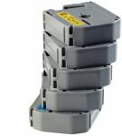 Schriftbandkassette 12mmx8m weiß/rot für P-touch