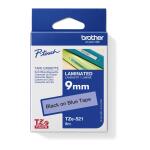 Schriftband 9mm 8m blau/sw BROTHER TZE521