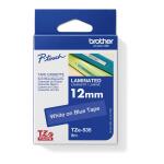 Schriftbandkassette TZE535 laminiert, 12mm breit/8m lang