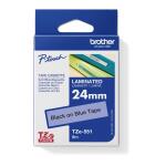 Schriftband  24mm 8m blau/sw BROTHER TZE551