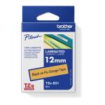 Schriftband signal orang/sw BROTHER TZEB31 12mm 8m
