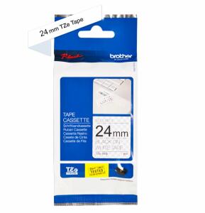Schriftbandkassette TZESE5 schwarz auf weiß, Sicherheits-/Siegelband