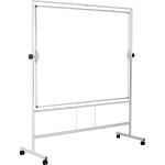 Whiteboard 150 x 100 cm mobil drehbare Tafel