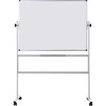 Whiteboard 200 x 100 cm mobil, drehbare Tafel, emalliert
